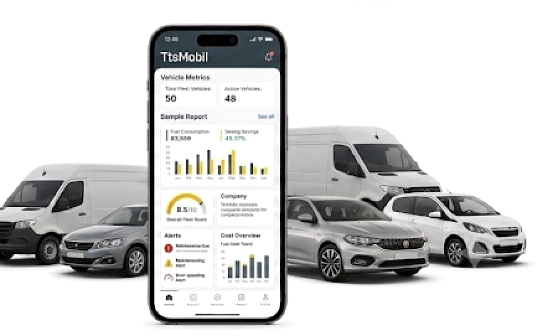 TtsMobil uygulaması ve filo araçları